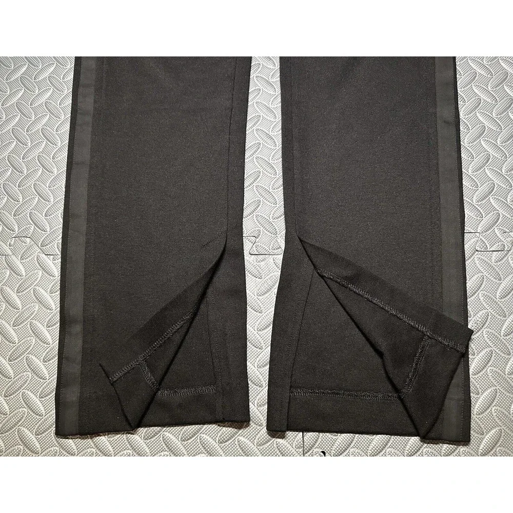NEW rag & bone Joan Slim Fit women's black Slit cuffs stripe Pants 52%cotton L - Picture 11 of 11